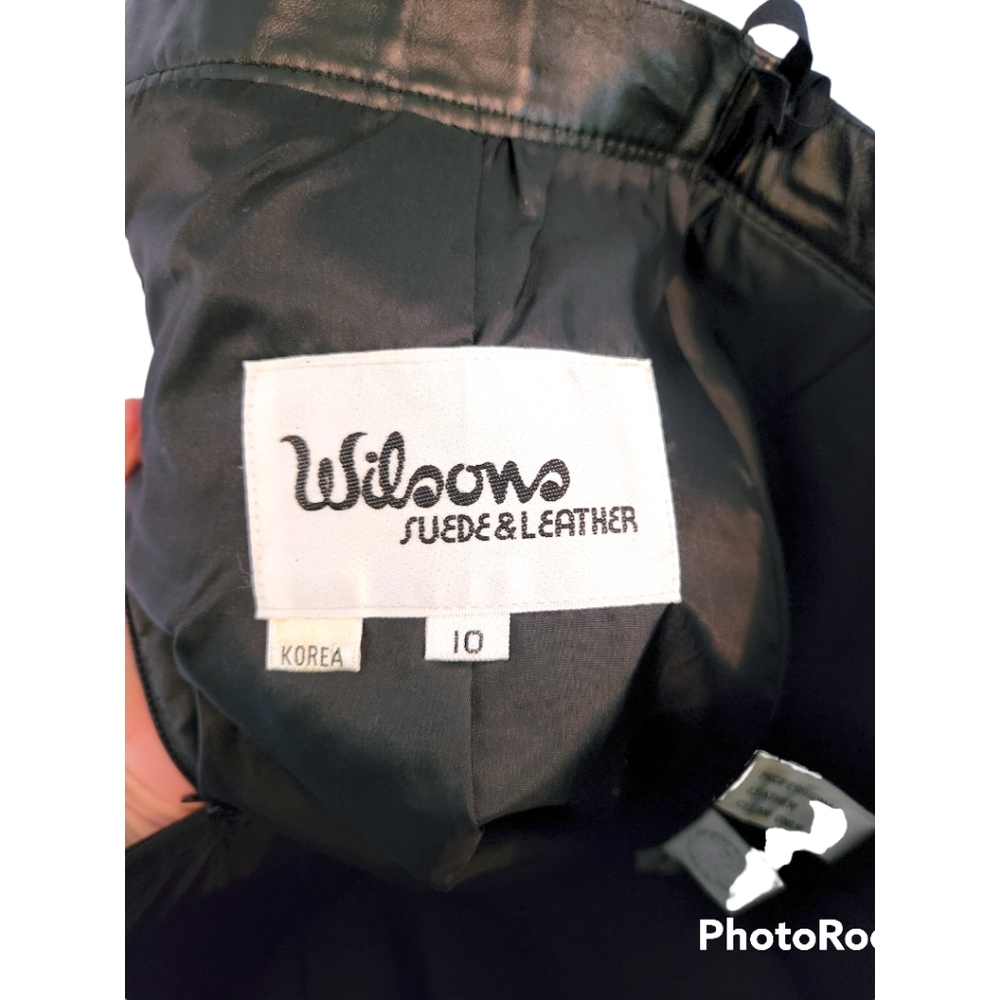 Vintage Wilson's Leather Pencil Skirt - Picture 5 of 6